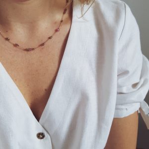 regulowany choker turmalin