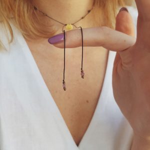 subtelny choker turmaliny