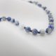 Supełkowana bransoletka lapis lazuli i błękitny opal