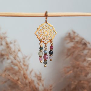Zawieszka do biżuterii boho kamienie naturalne