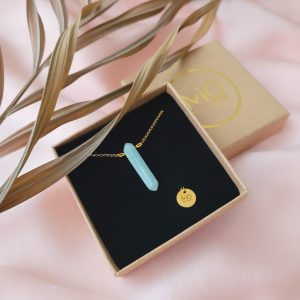 Naszyjnik amazonit- Amulet Pewności Siebie