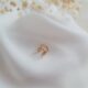 Nausznica pleciona złota